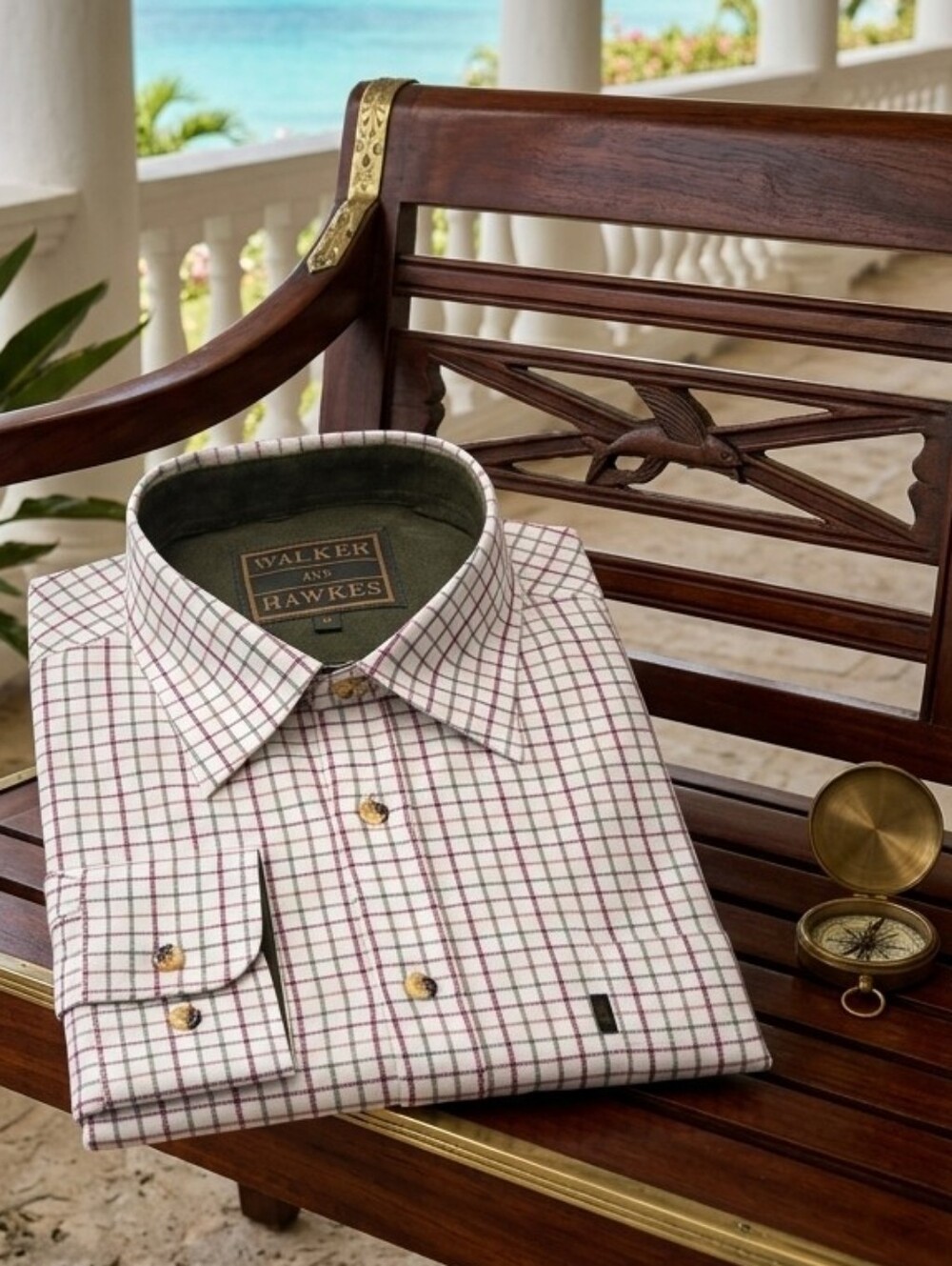 🇬🇧 Men's 100% Cotton Tattersall Brocton Flannel Buttonup L WALKER  HAWKE